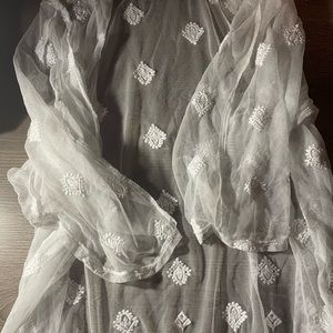 Large white cover up